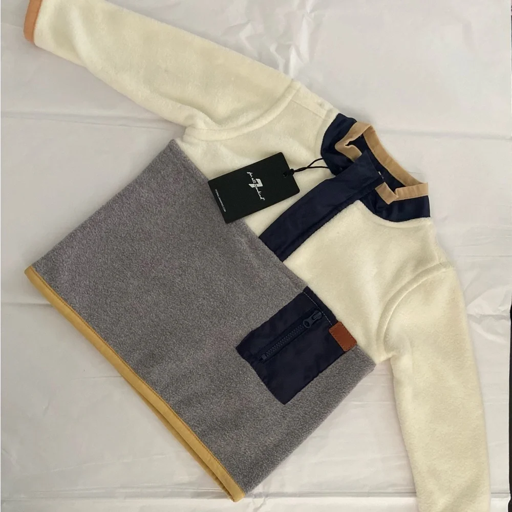 7 for all mankind toddler fleece pullover jacket.